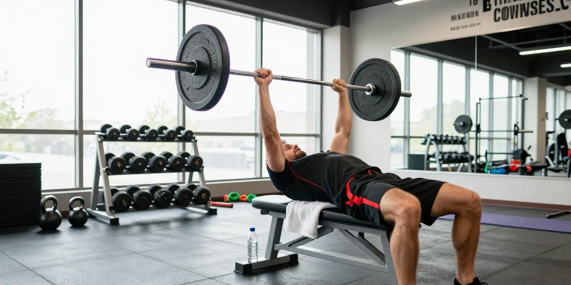 Steroide kaufen im Steroidshop mit einem Bodybuilder beim Training im modernen Fitnessstudio
