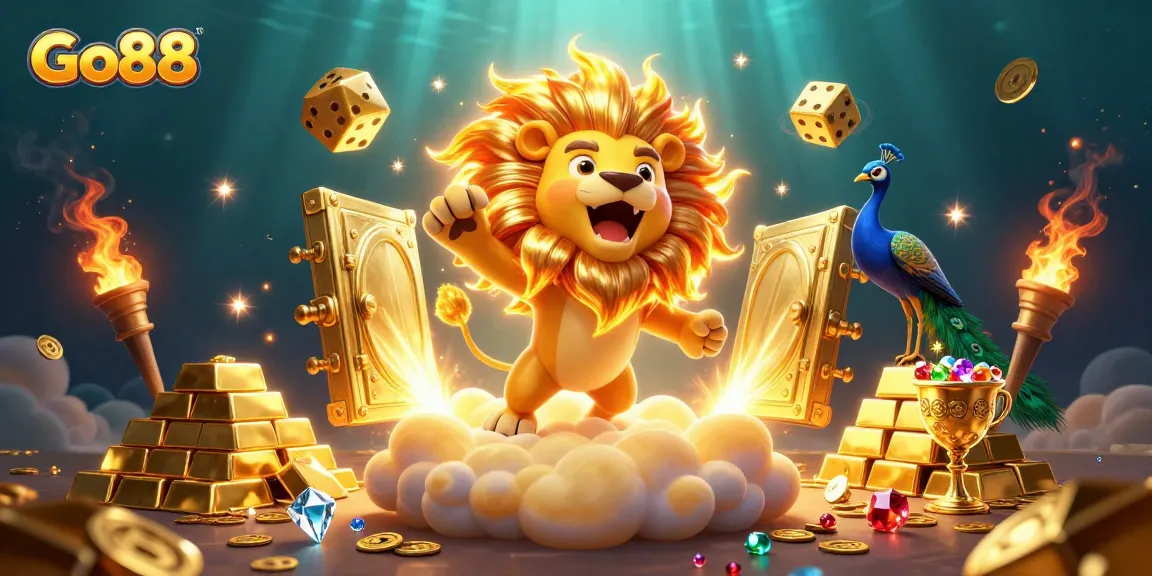 Engage with Go88’s vibrant online gaming landscape, featuring thrilling casino elements in a dynamic scene.