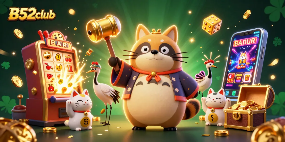 Experience thrilling wins with B52club's casino games featuring vibrant characters and explosive jackpots.